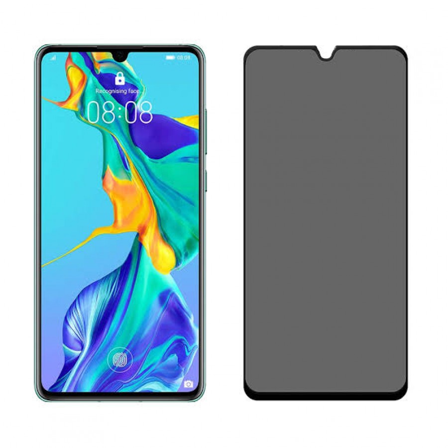 Samsung Galaxy A20s Hayalet Privacy Gizli Cam Ekran Koruyucu Siyah