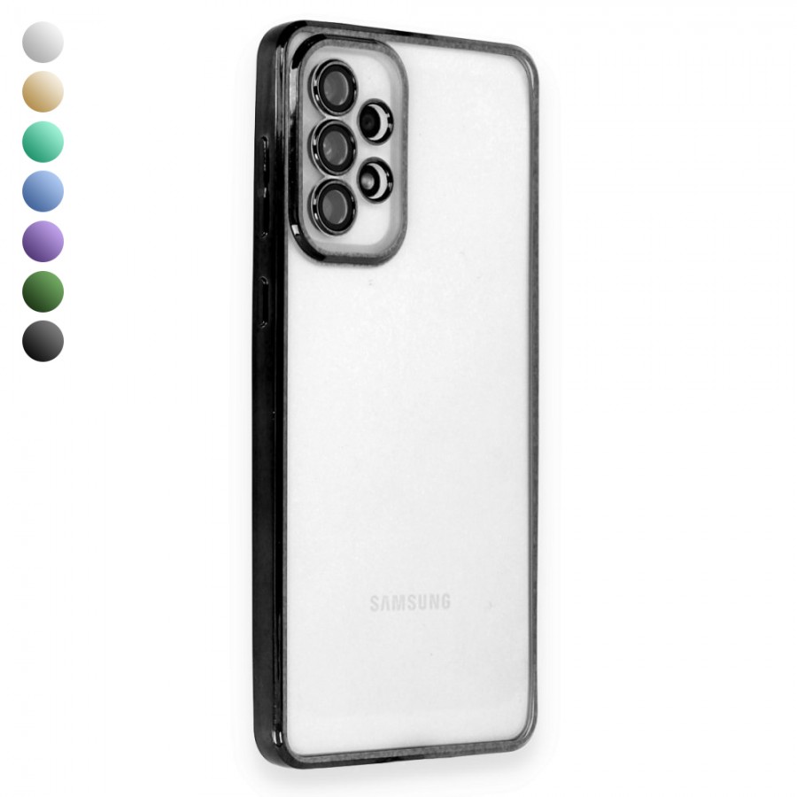 Samsung Galaxy A23 Kılıf Razer Lens Çerçeveli Silikon Kapak