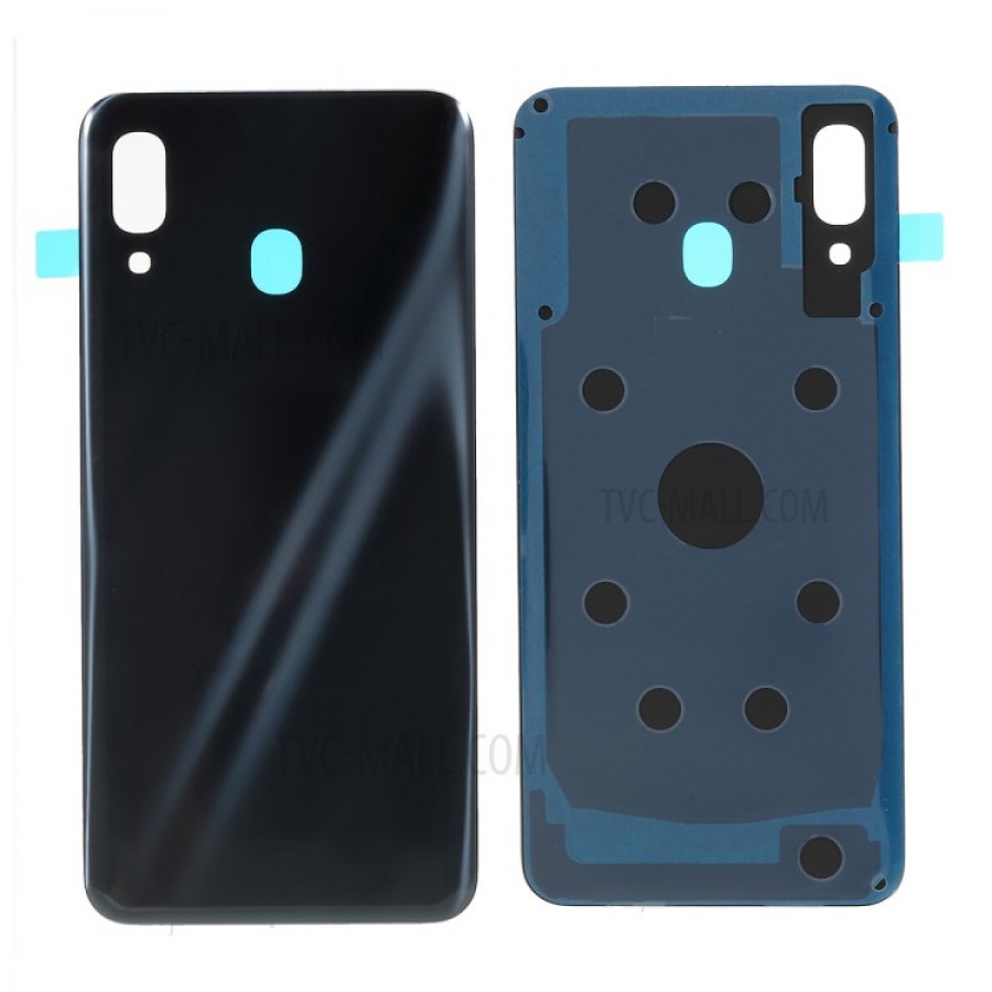 Samsung Galaxy A30 A305 Arka Kapak Batarya Pil Kapağı - Siyah