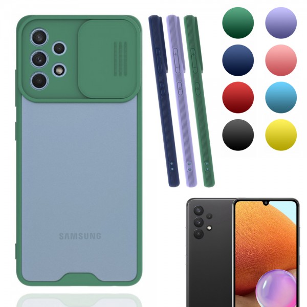 Samsung Galaxy A32 Kılıf Kamera Koruma Kapaklı Platin Matte Silikon…