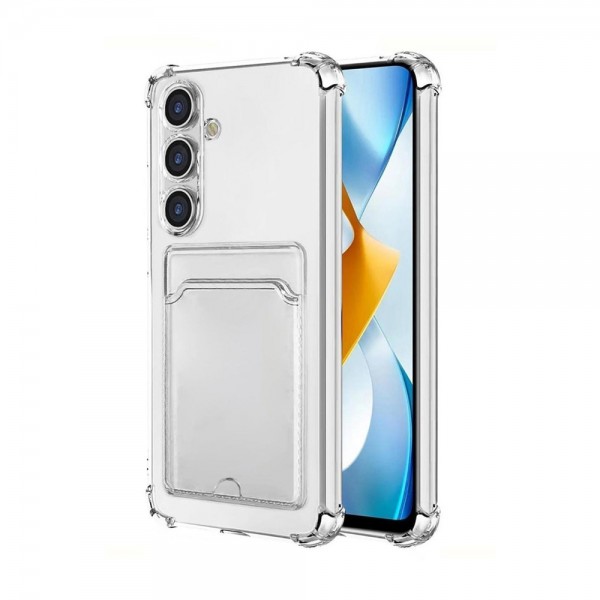 Samsung Galaxy A36 Kılıf Cardy Şeffaf Kartlık Cepli Kapak…