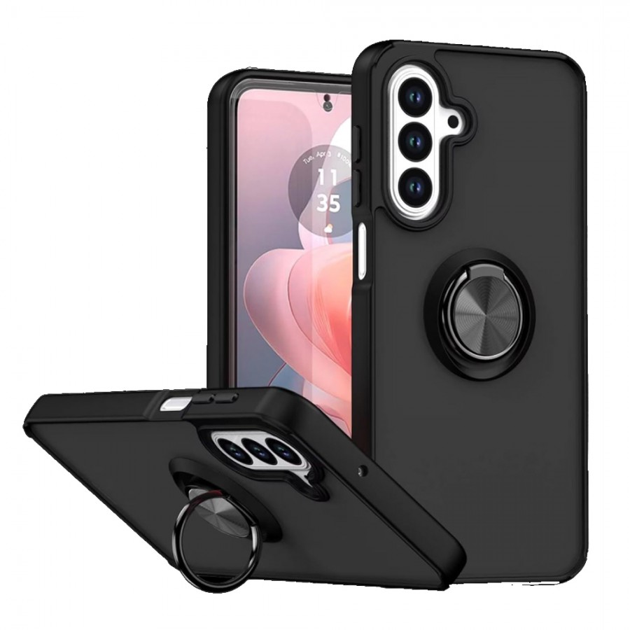 Samsung Galaxy A37 Kılıf Montrea Ring Yüzük Stantlı Kapak Samsung Galaxy A37 Kılıf Montrea Ring Yüzük Stantlı Kapak