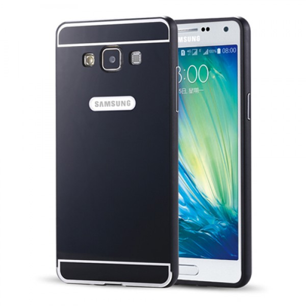 Samsung Galaxy A5 0,7 mm Metal Bumper Arka Koruma Kapaklı Siyah…