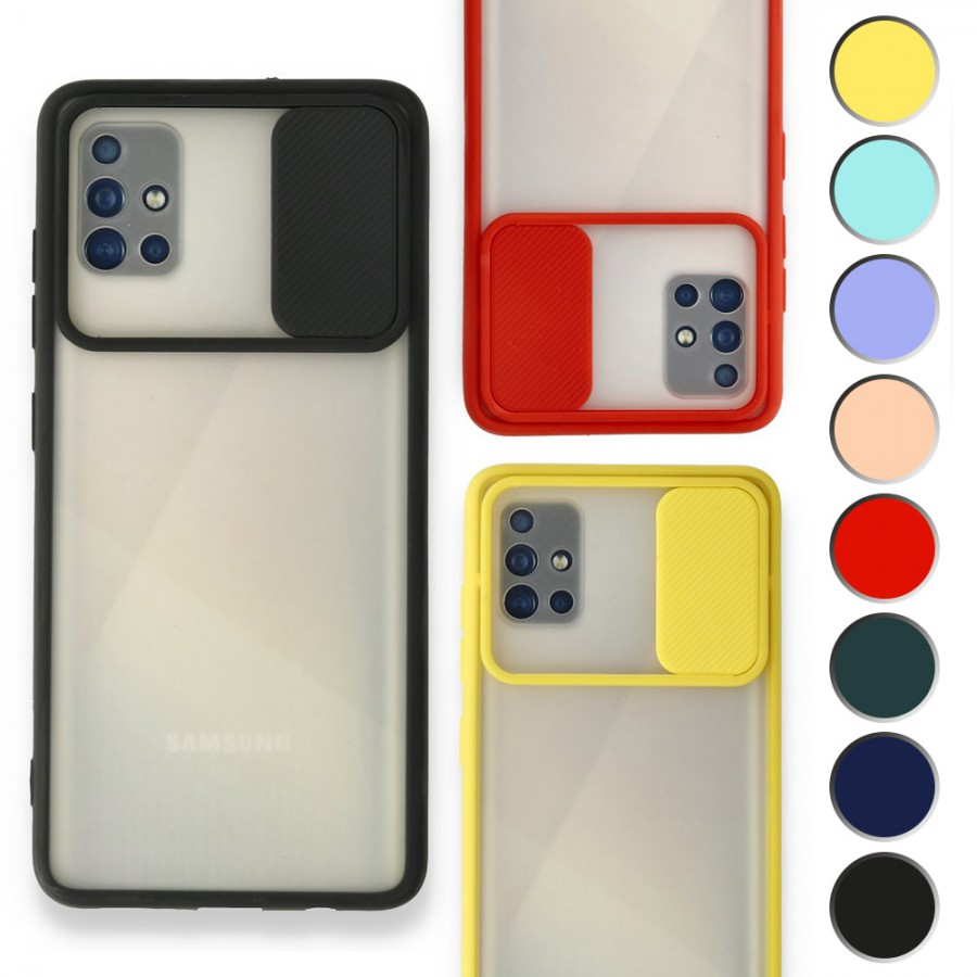 Samsung Galaxy A51 Kılıf Palm Kamera Koruma Kapaklı Silikon