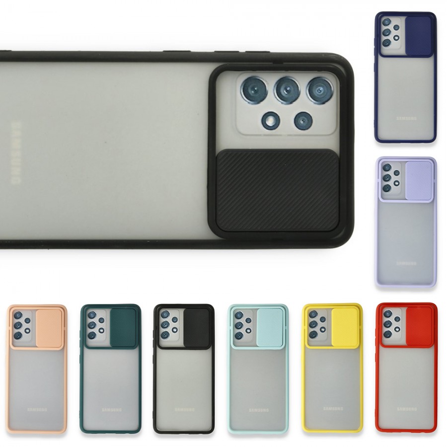 Samsung Galaxy A52 Kılıf Palm Kamera Koruma Kapaklı Silikon