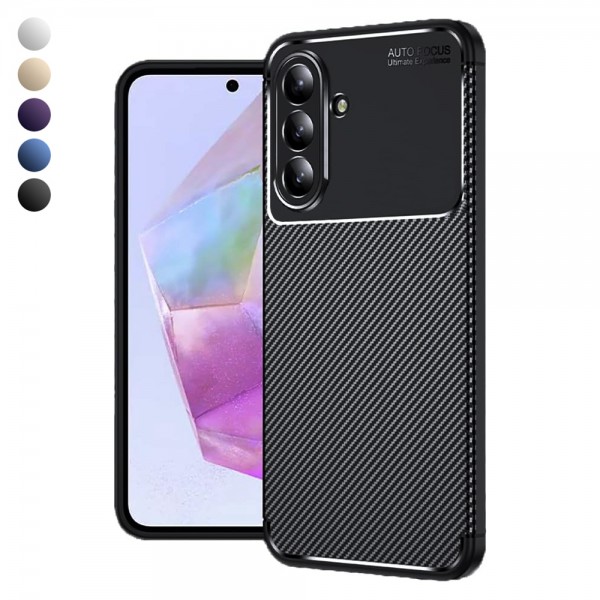 Samsung Galaxy A56 Kılıf Focus Carbon Silikon Kapak… Samsung Galaxy A56 Kılıf Focus Carbon Silikon Kapak…