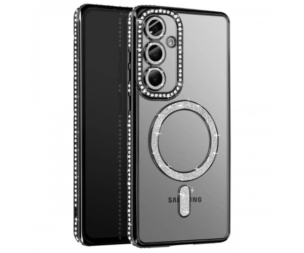 Samsung Galaxy A57 Kılıf Joke Seri Magsafe Özellikli Taşlı Simli &hellip;