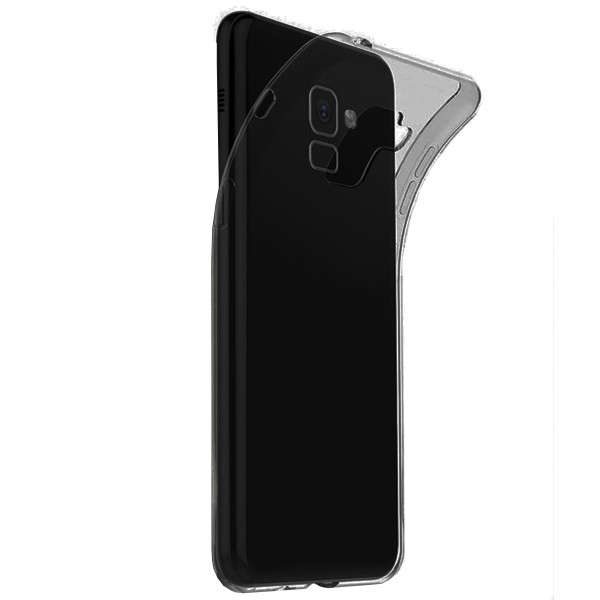 Samsung Galaxy A8 (A800) Kılıf Soft Silikon Şeffaf-Siyah Arka Kapak…