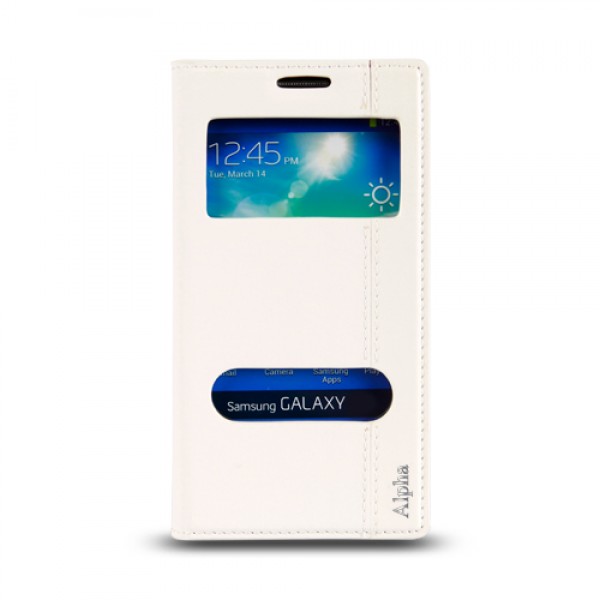 Samsung Galaxy Alpha (G850) Gizli Mıknatıslı Pencereli Magnum Kılıf B…