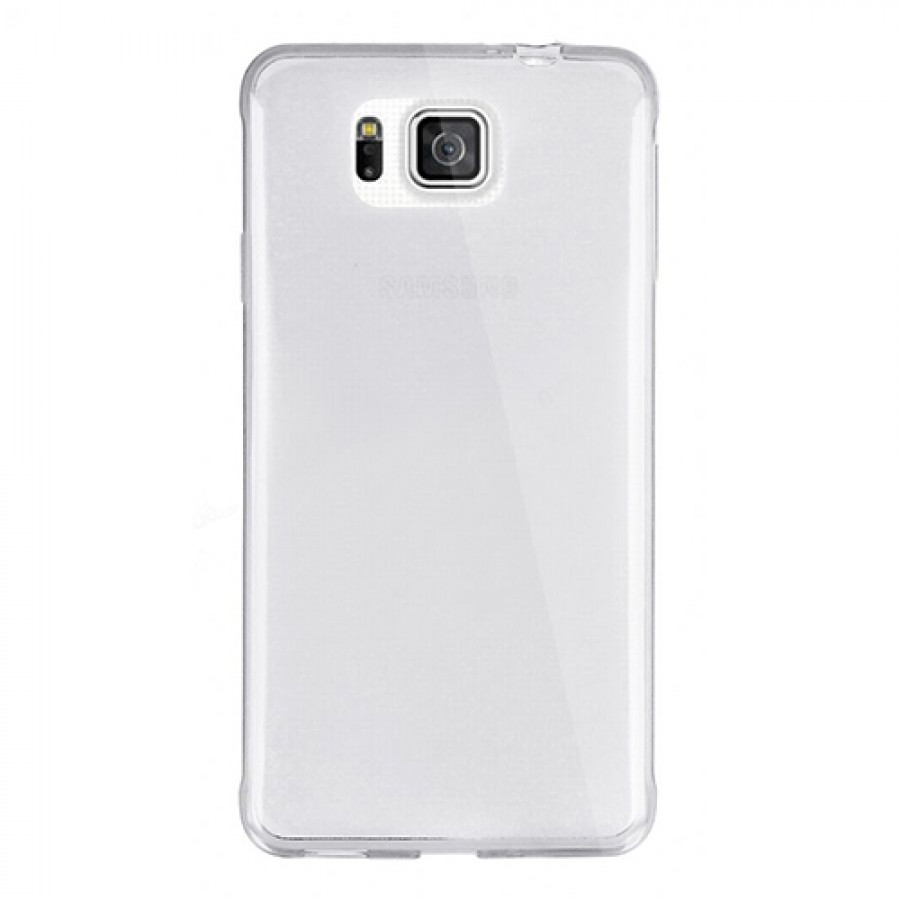 Samsung Galaxy Alpha (G850) Kılıf Soft Silikon Şeffaf Arka Kapak