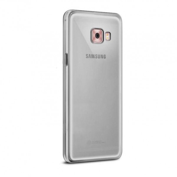 Samsung Galaxy C5 Pro (C5010) Kılıf Soft Silikon Şeffaf-Siyah …