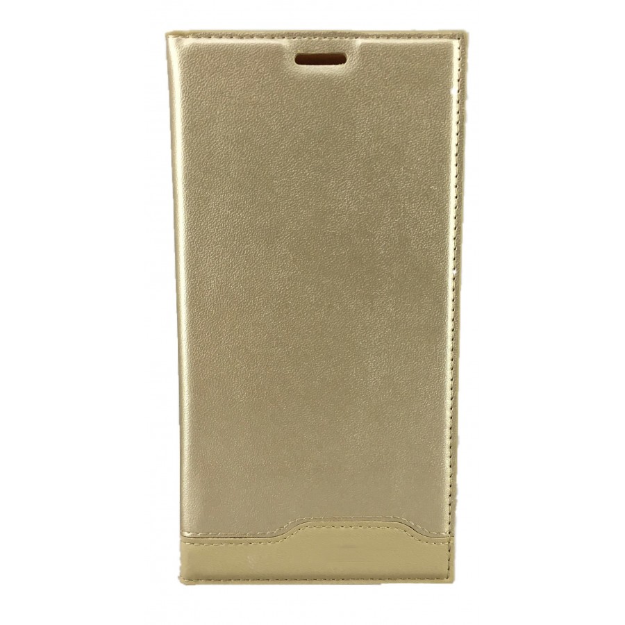 Samsung Galaxy C7 Pro (C7010) Gizli Mıknatıslı Magnum Kılıf Gold