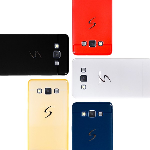 Samsung Galaxy E5 (E500) - Luster Silikon Arka Kapak-Kılıf…