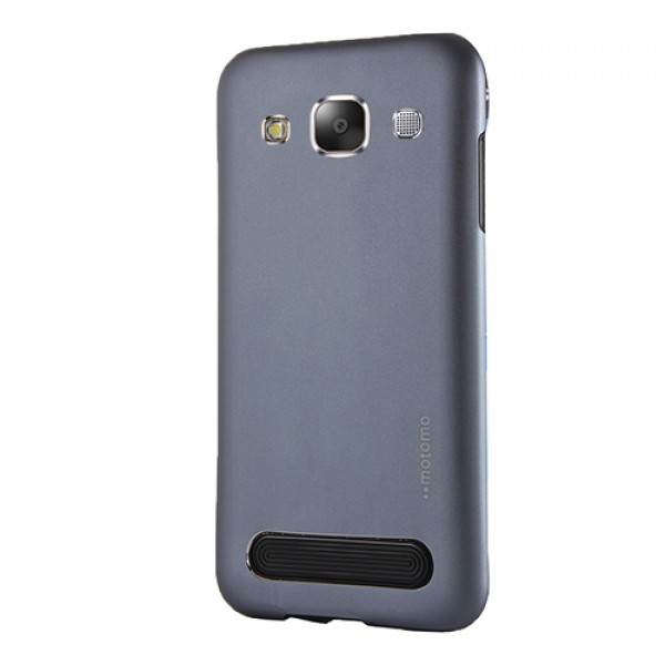 Samsung Galaxy E5 New Motomo Metal TPU Arka Kapak Lacivert…