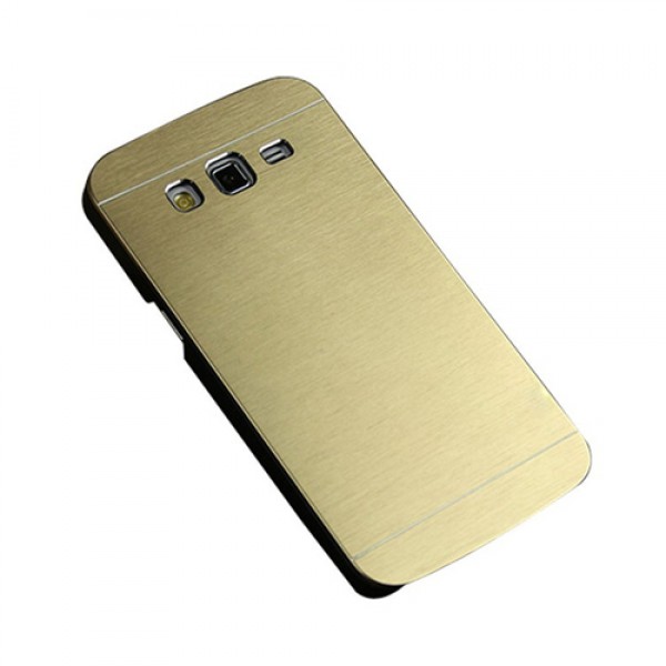 Samsung Galaxy E7 Metal Arka Kapak Motomo Gold…