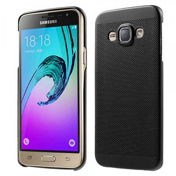 Samsung Galaxy J1 2016 (J120) Loopee Point Sert Arka Kapak Siyah