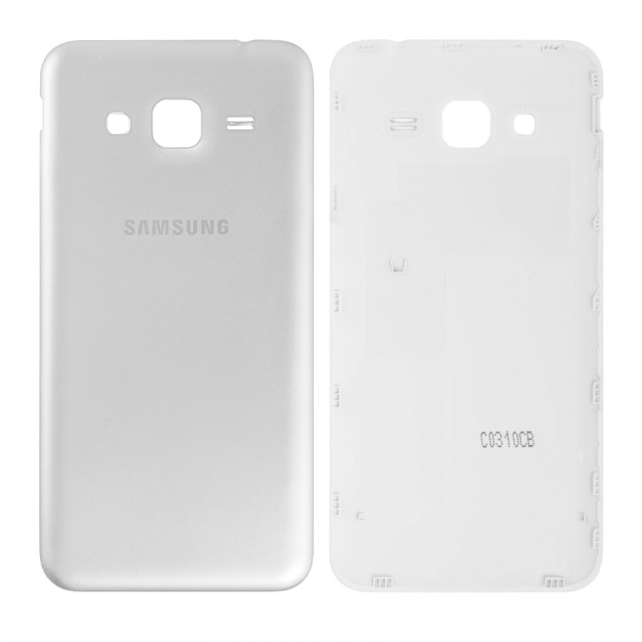 Samsung Galaxy J3 J300 Arka Kapak Batarya Pil Kapağı - Beyaz