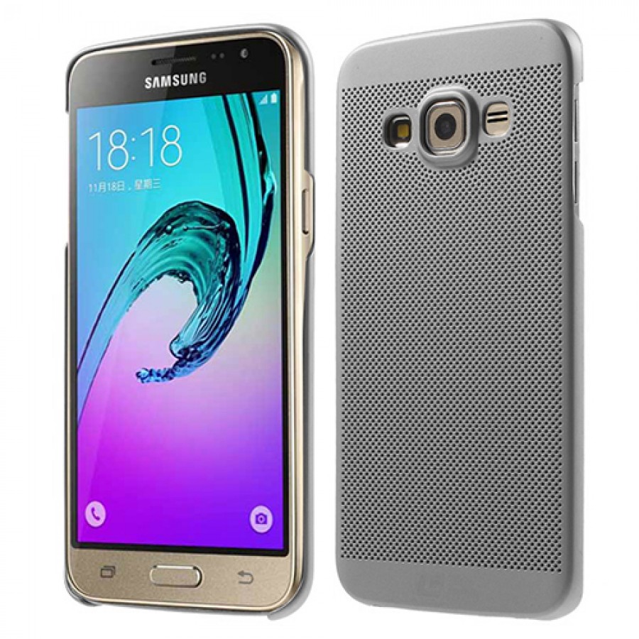 Samsung Galaxy J3 (J300) Loopee Point Sert Arka Kapak Gri