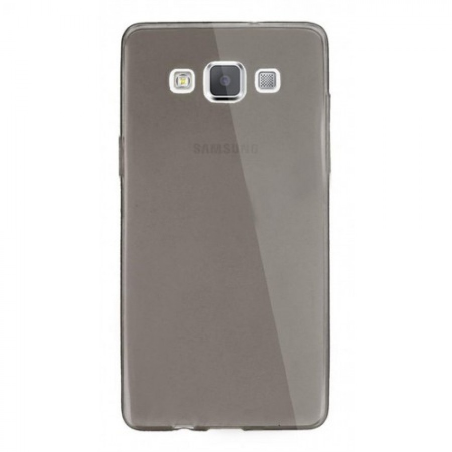 Samsung Galaxy J3 Pro (J330) Kılıf Soft Silikon Şeffaf-Siyah Arka Kapak