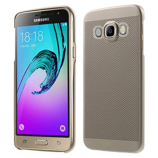 Samsung Galaxy J7 2016 (J710) Loopee Point Sert Arka Kapak Gold