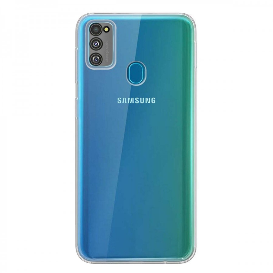 Samsung Galaxy M30s (M307) Kılıf FitCase Toz Koruma Tıpalı Şeffaf Arka Kapak