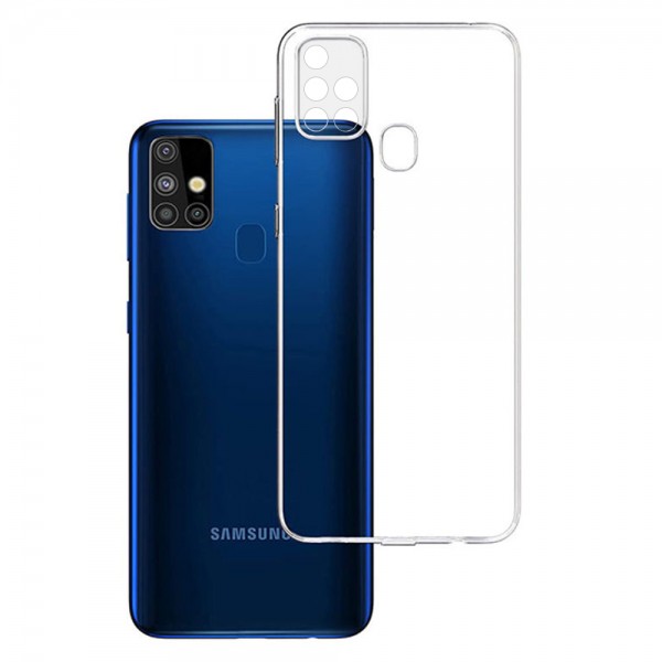 Samsung Galaxy M31s (M317) Kılıf FitCase Toz Koruma Tıpalı Şeffaf Ark&hellip;