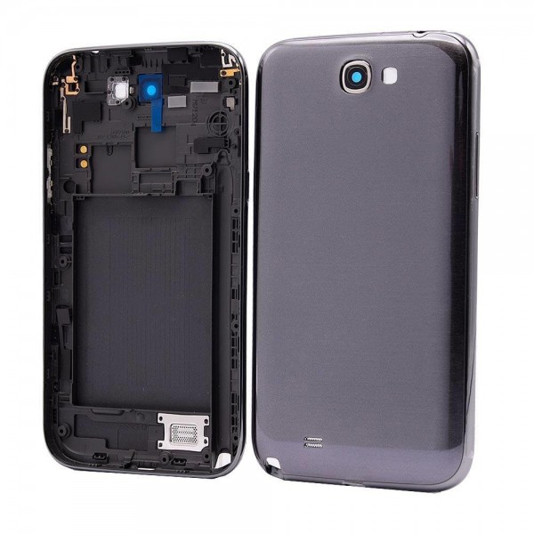 Samsung Galaxy Note 2 N7100 Kasa Kapak - Füme Gri…
