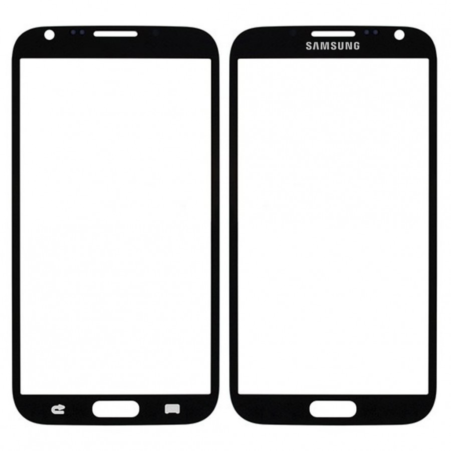 Samsung Galaxy Note 2 N7100 Ön Cam Dokunmatik Lensi - Siyah