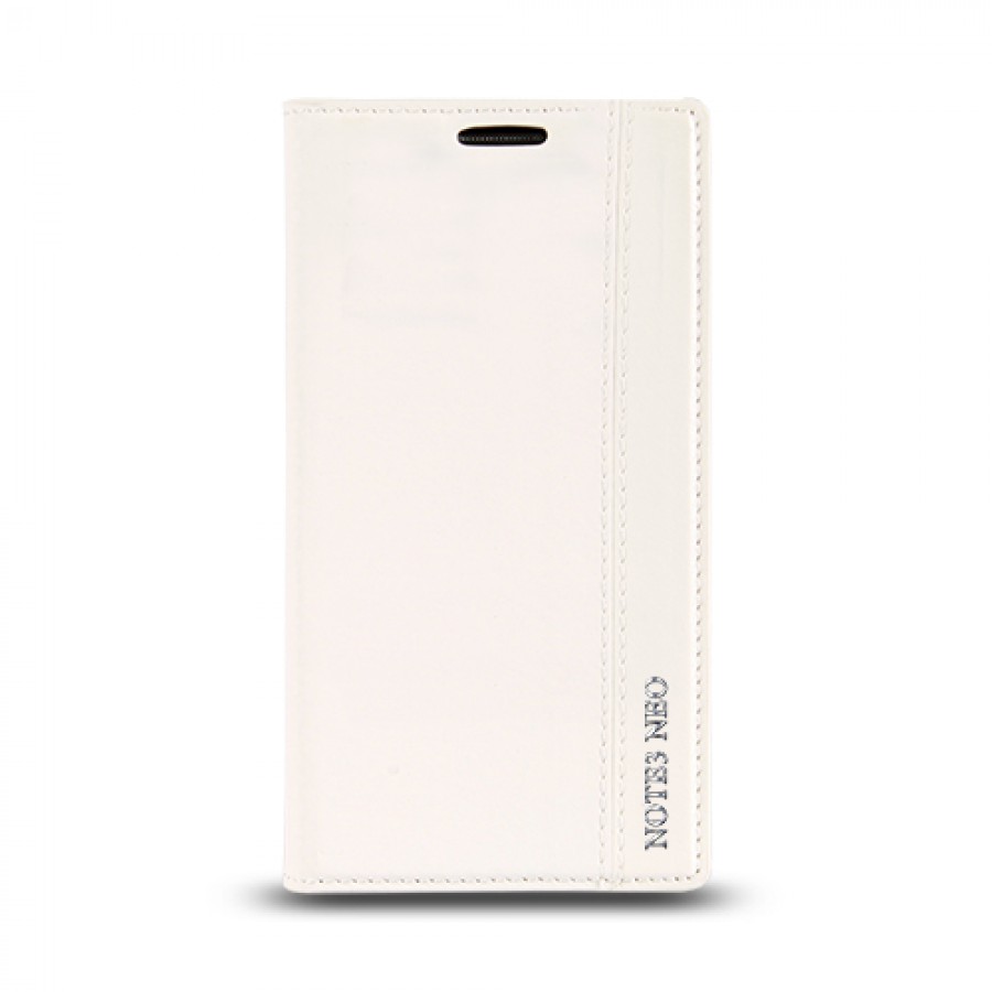 Samsung Galaxy Note 3 Neo (N7500) Gizli Mıknatıslı Magnum Kılıf Beyaz