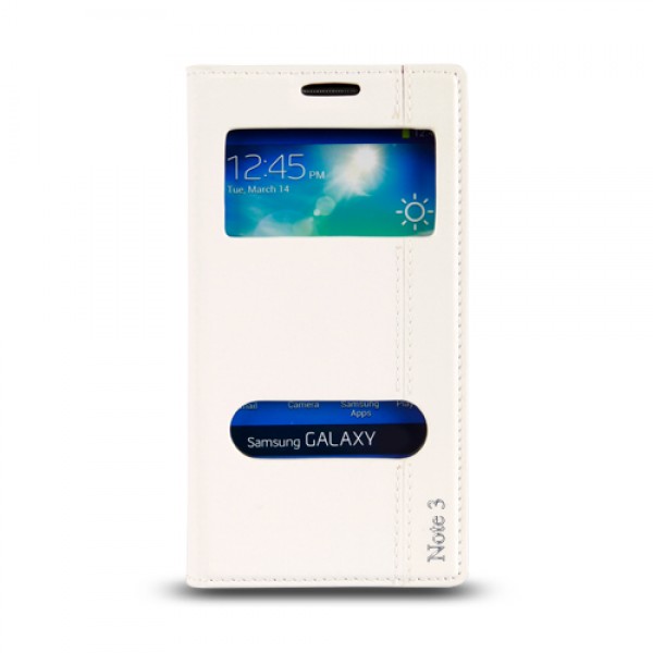 Samsung Galaxy Note 3 Neo (N7500) Gizli Mıknatıslı Pencereli Magnum Kı…