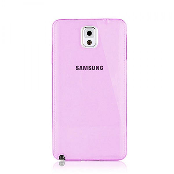 Samsung Galaxy Note 4 (N910) Kılıf Soft Silikon Şeffaf-Pembe Arka K…