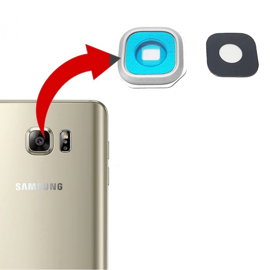 Samsung Galaxy Note 5 N920 Kamera Lensi Kamera Camı - Beyaz