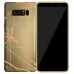 Samsung Galaxy Note 8 (N950) Fırça Desen Silikon Arka Kapak Gold