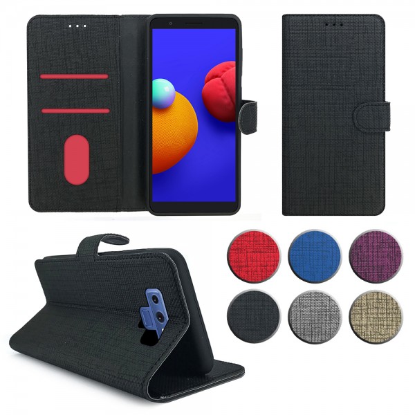 Samsung Galaxy Note 9 (N960) Kılıf FitCase Fabric Kapaklı Cüzdanlı…