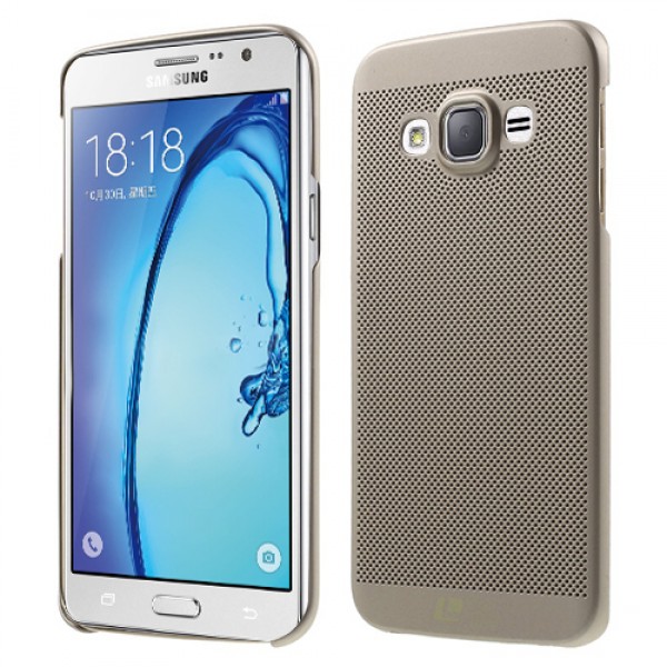 Samsung Galaxy On5 (G5520) Loopee Point Sert Arka Kapak Gold…