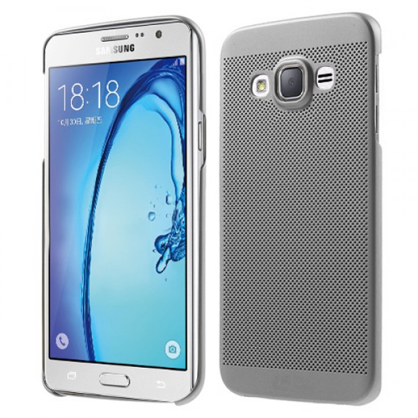 Samsung Galaxy On5 (G5520) Loopee Point Sert Arka Kapak Silver…