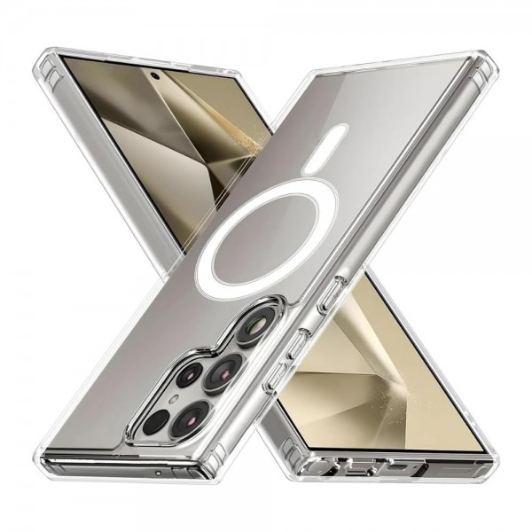 Samsung Galaxy S23 Ultra Kılıf Magsafe Özellikli Şeffaf Silikon Kapak…