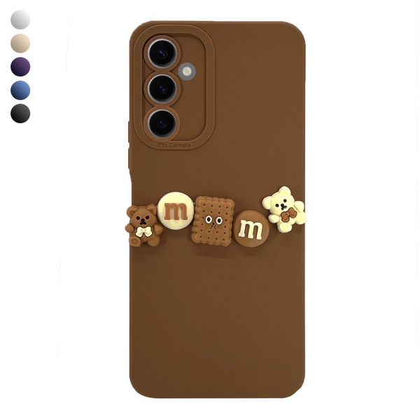 Samsung Galaxy S24 Plus Kılıf 3D M Bear Kamera Korumalı Silikon Kap…