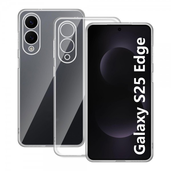 Samsung Galaxy S25 Edge Kılıf Kamera Korumalı Silikon Şeffaf Kapak…