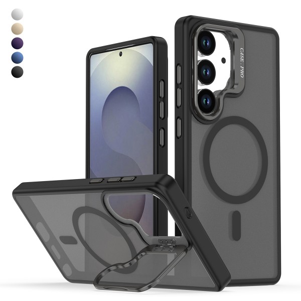 Samsung Galaxy S25 Kılıf Armor Seri Magsafe Uyumlu Stand Özellikli Kame&hellip;