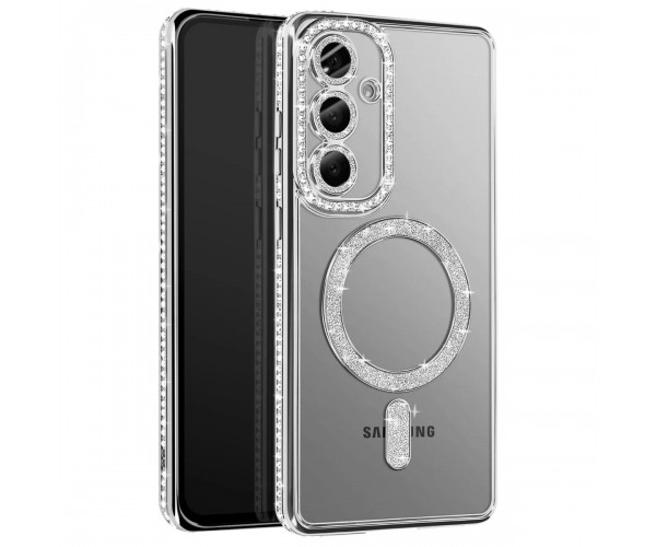 Samsung Galaxy S26 Kılıf Joke Seri Magsafe Özellikli Taşlı Simli &hellip;