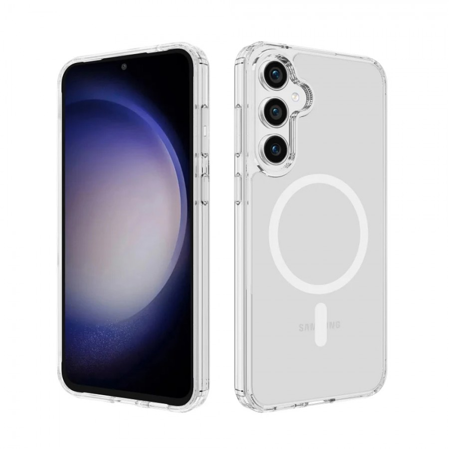 Samsung Galaxy S26 Kılıf Magsafe Özellikli Şeffaf Silikon Kapak Samsung Galaxy S26 Kılıf Magsafe Özellikli Şeffaf Silikon Kapak