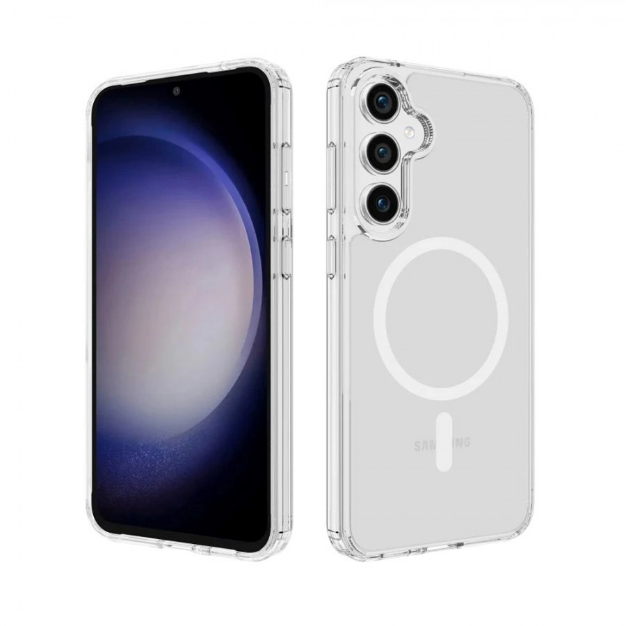 Samsung Galaxy S26 Plus Kılıf Magsafe Özellikli Şeffaf Silikon Kapak Samsung Galaxy S26 Plus Kılıf Magsafe Özellikli Şeffaf Silikon Kapak