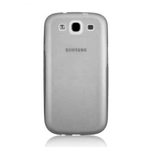 Samsung Galaxy S3 (I9300) Kılıf Soft Silikon Şeffaf-Siyah Arka Kapa…