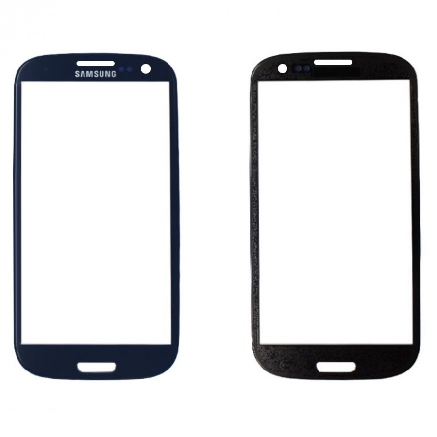Samsung Galaxy S3 I9300 Ön Cam Dokunmatik Lensi - Mavi