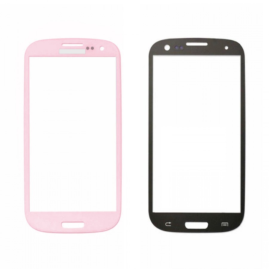 Samsung Galaxy S3 I9300 Ön Cam Dokunmatik Lensi - Pembe