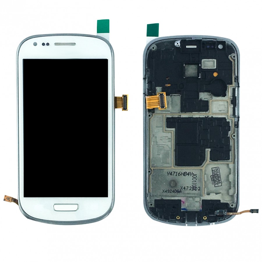 Samsung Galaxy S3 Mini I8190 Ekran Dokunmatik Çıtalı AAA - Beyaz