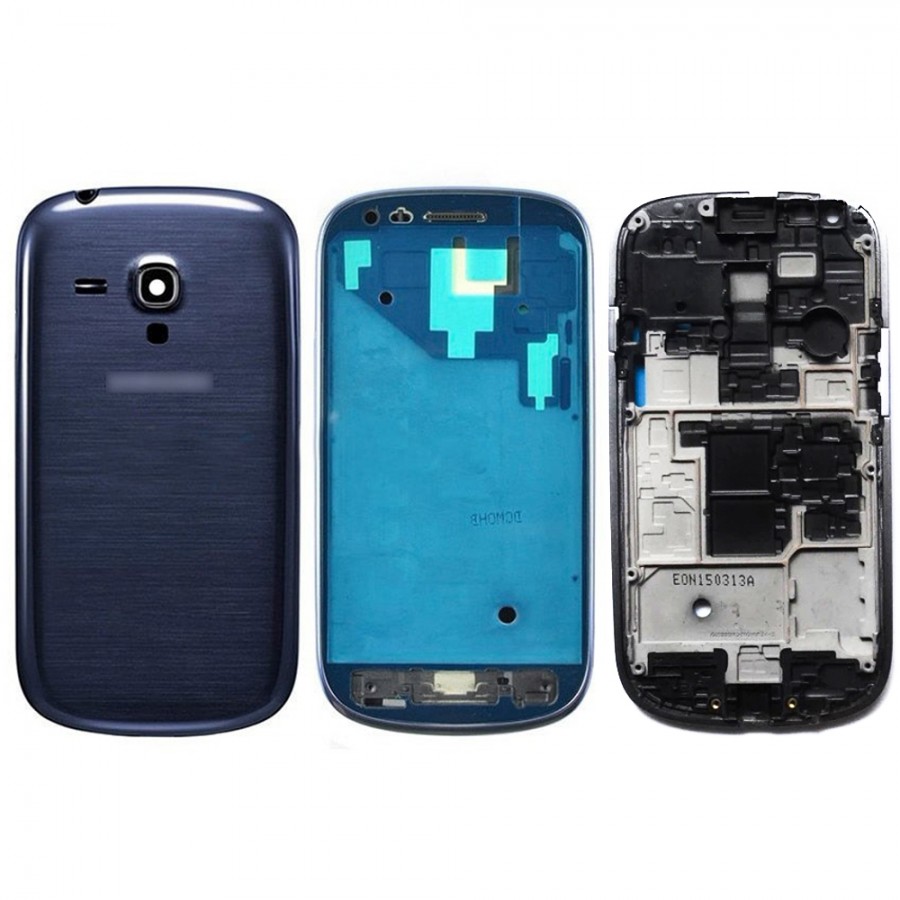 Samsung Galaxy S3 Mini I8190-I8200 Kasa Kapak Pil Kapağı - Mavi Samsung Galaxy S3 Mini I8190-I8200 Kasa Kapak Pil Kapağı - Mavi