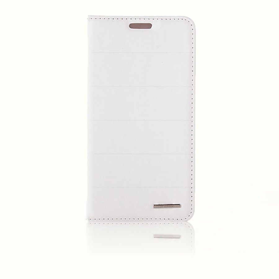 Samsung Galaxy S4 (I9500) Dikişli Ve Gizli Mıknatıslı Mopal Kılıf Beyaz
