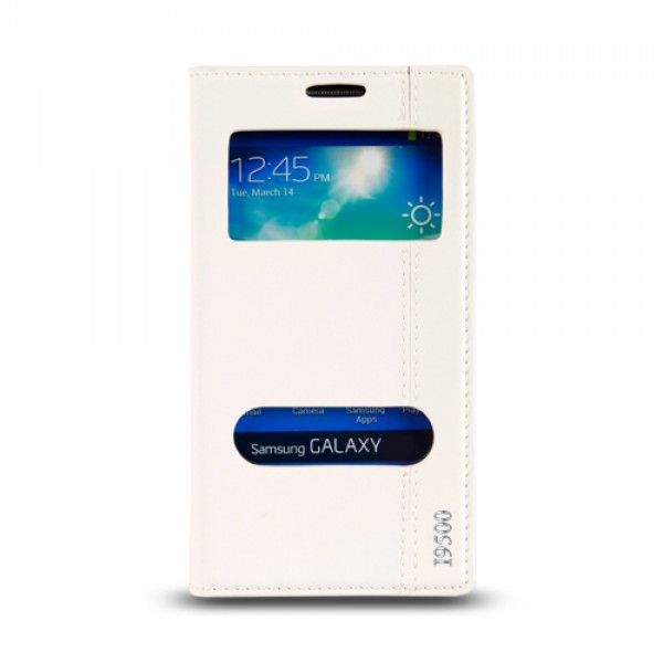 Samsung Galaxy S4 (I9500) Gizli Mıknatıslı Pencereli Magnum Kılıf Bey…